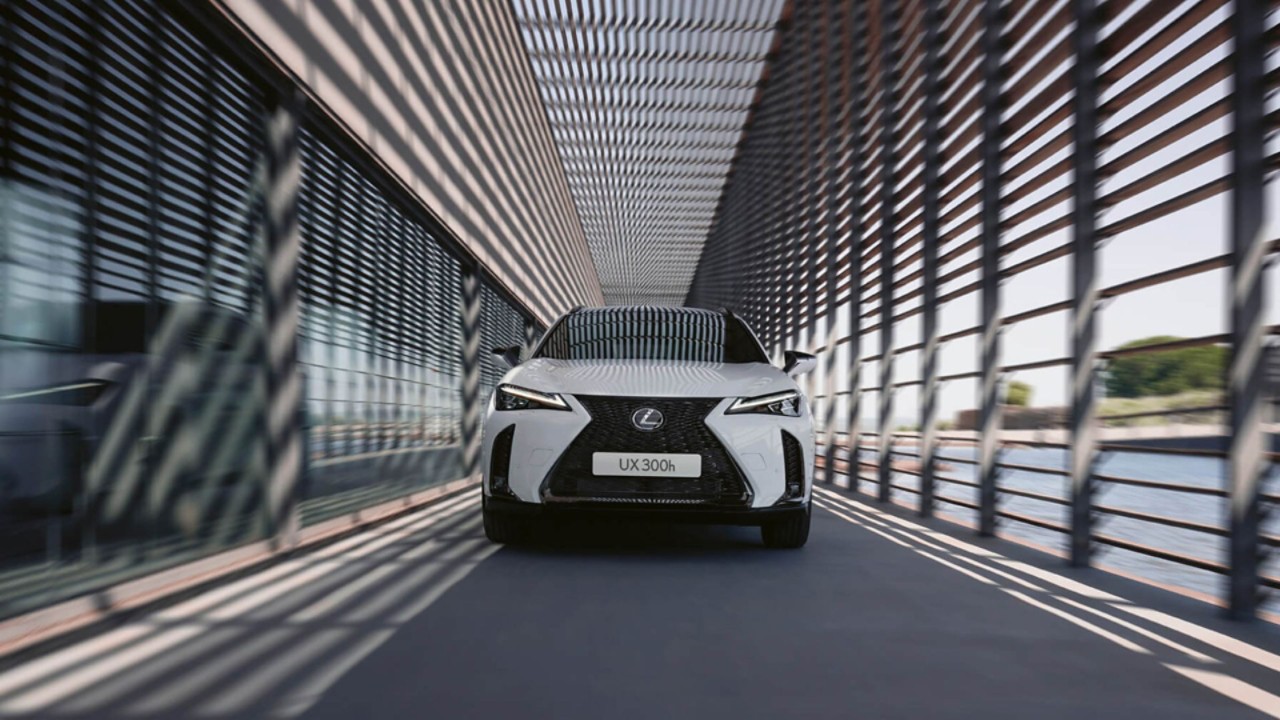 A person driving the Lexus UX