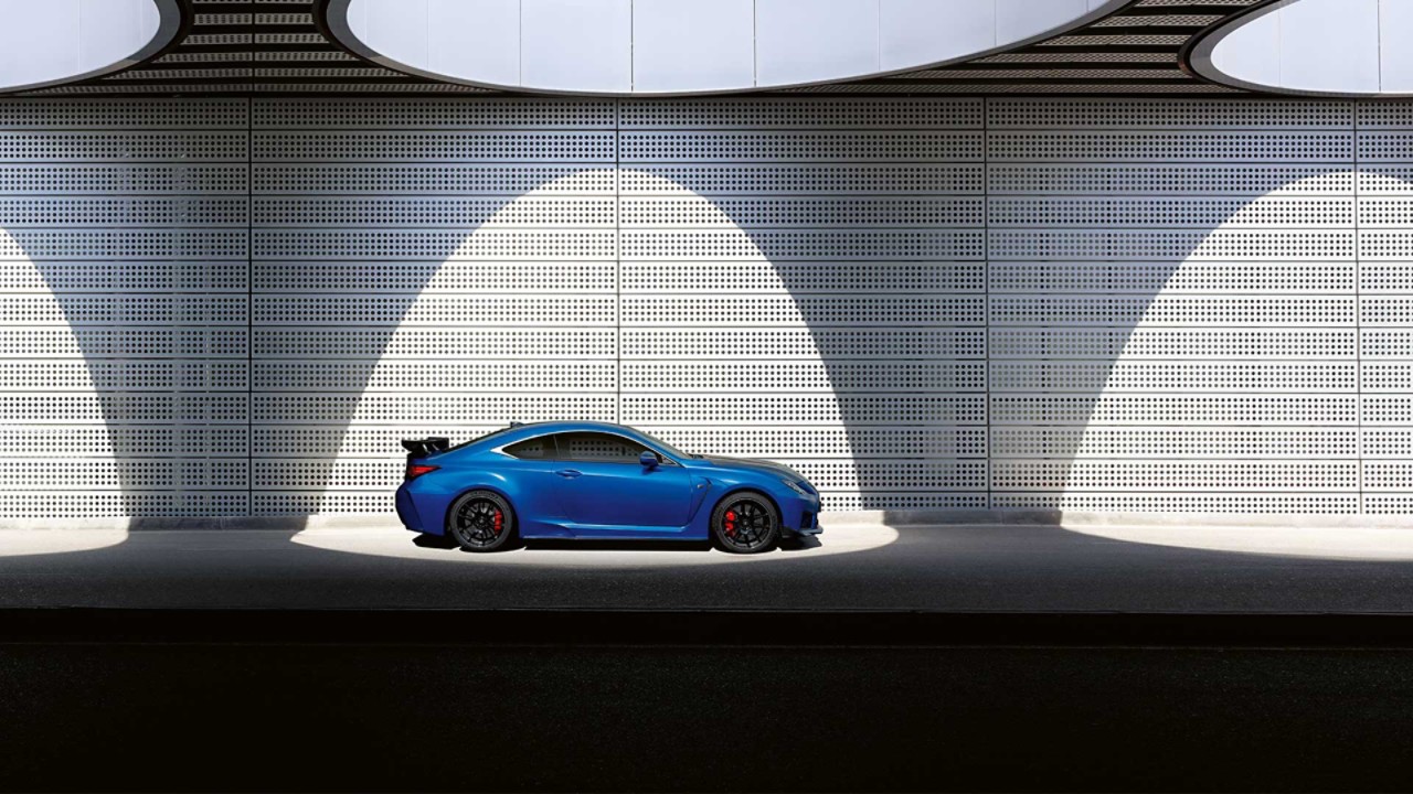 Close-up of a Lexus RC F