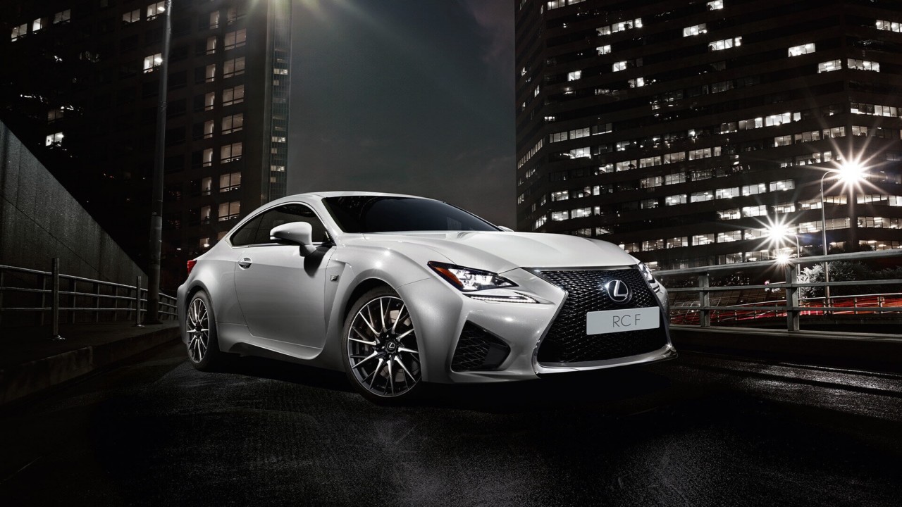 Lexus RC F side of car