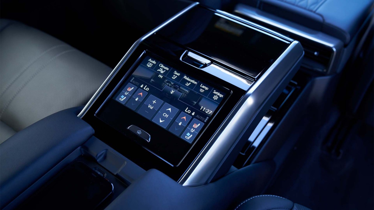 Lexus LX control panel