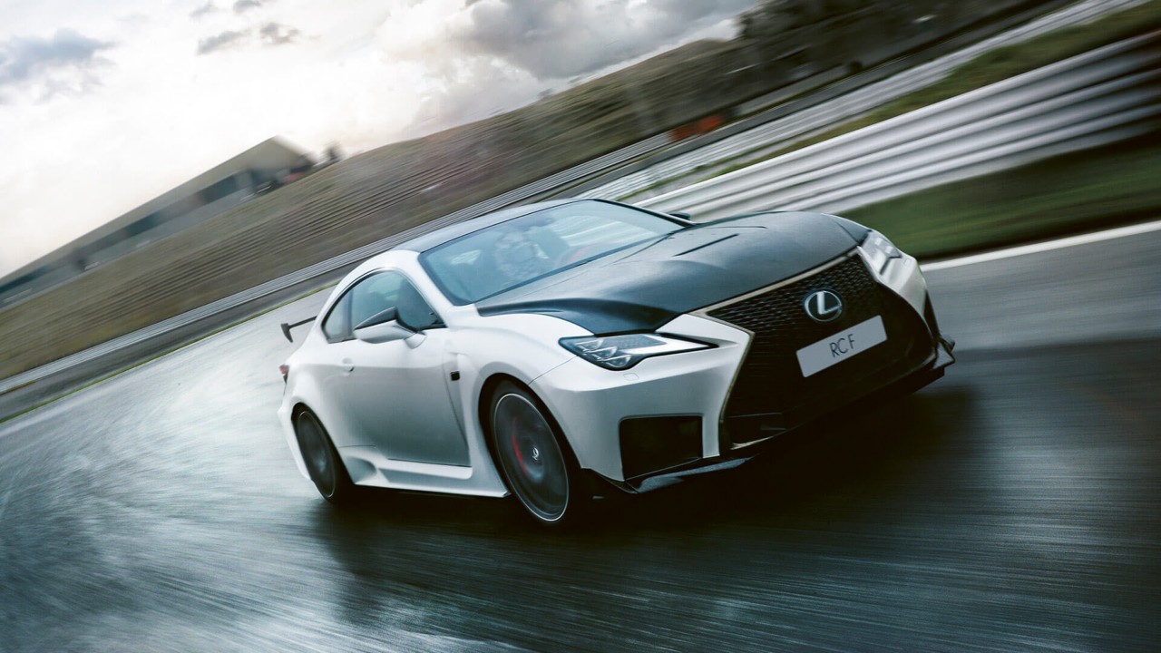 An exterior shot of the RC F Track Edition