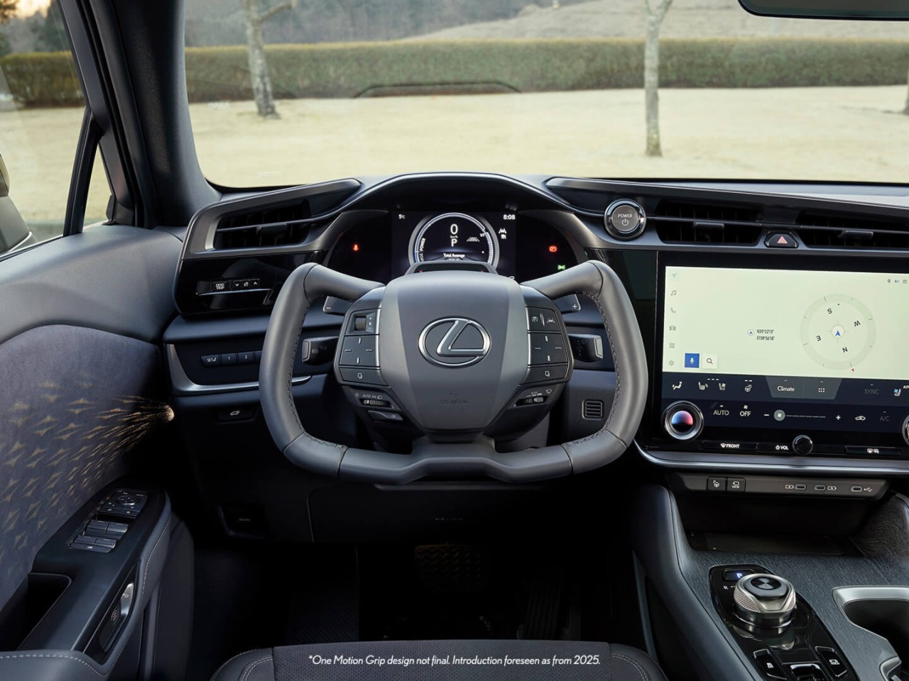 Cockpit of the Lexus RZ 450e