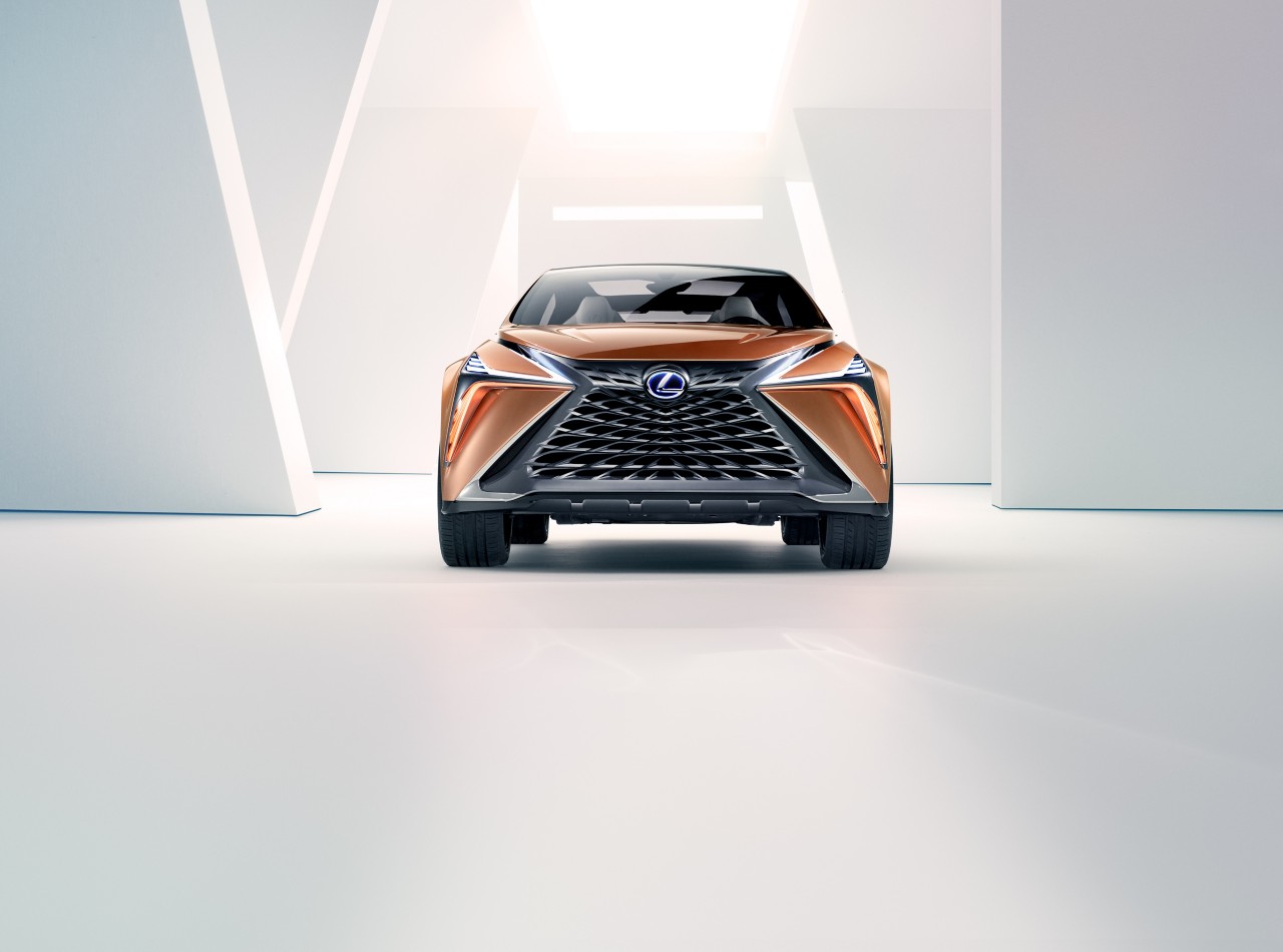 Front view of Lexus LF-1 Limitless concept car 