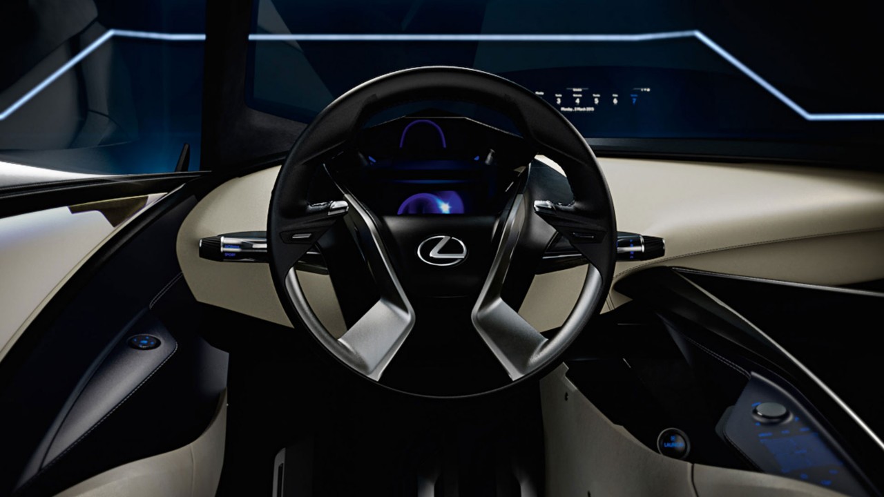 Lexus LF-SA Ultra-Compact concept car steering wheel 