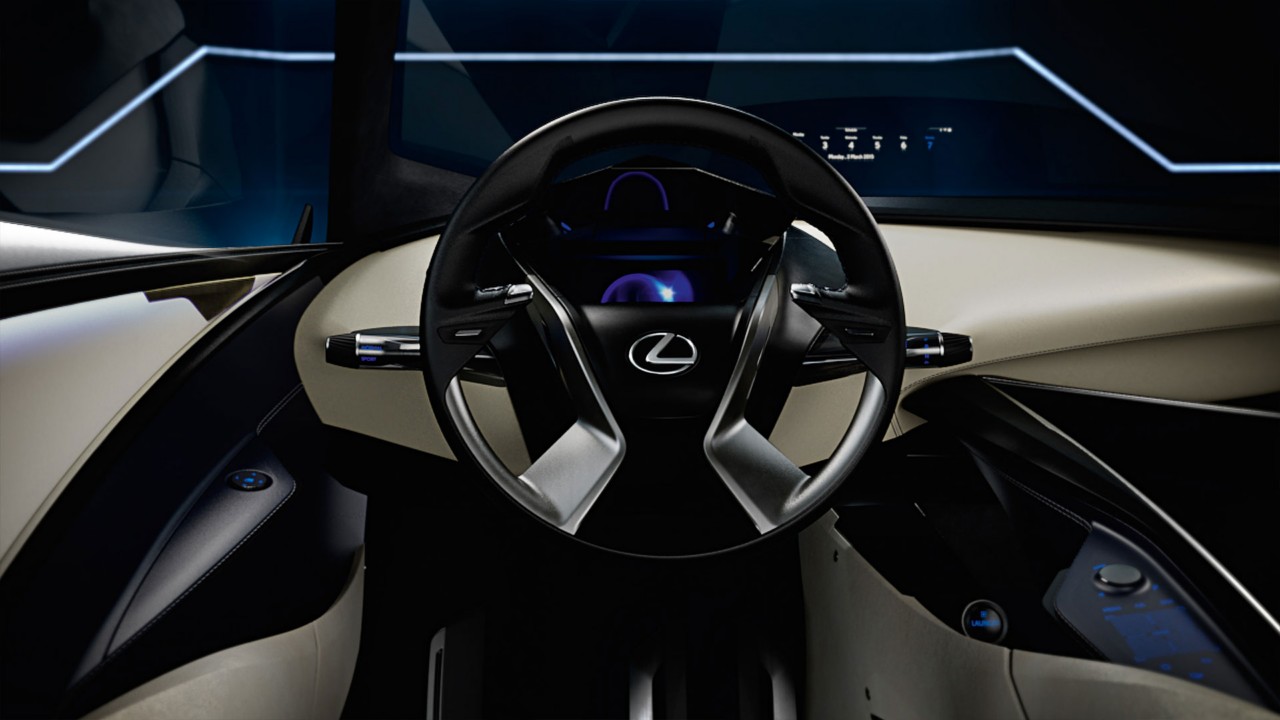 Lexus LF-SA Ultra-Compact concept car steering wheel 