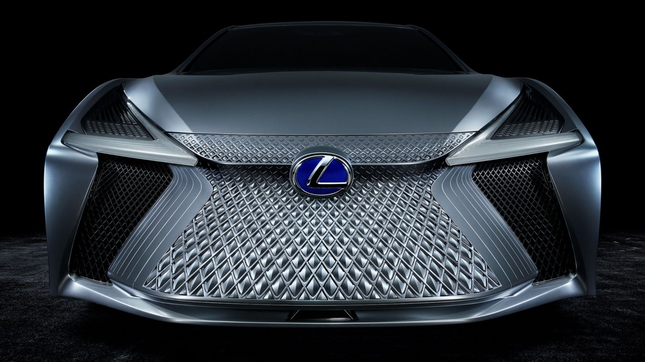 Lexus Premieres LS+ concept car grille close up