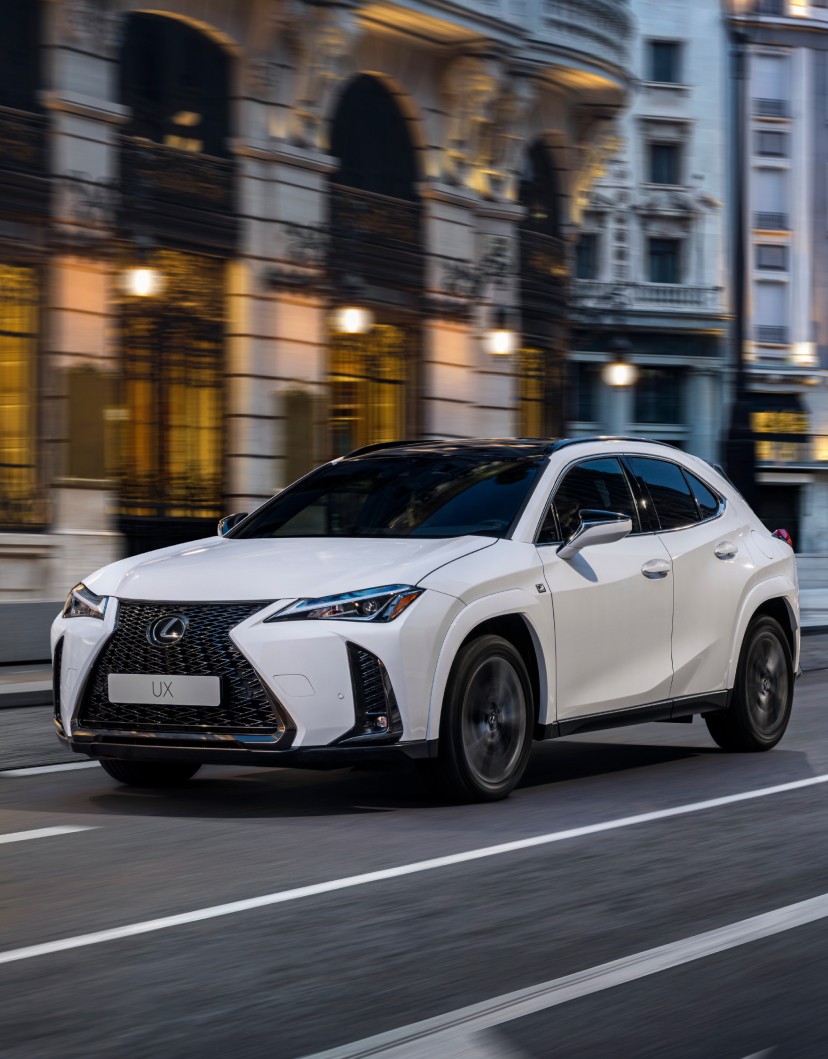 A Lexus parked outside a coastal home