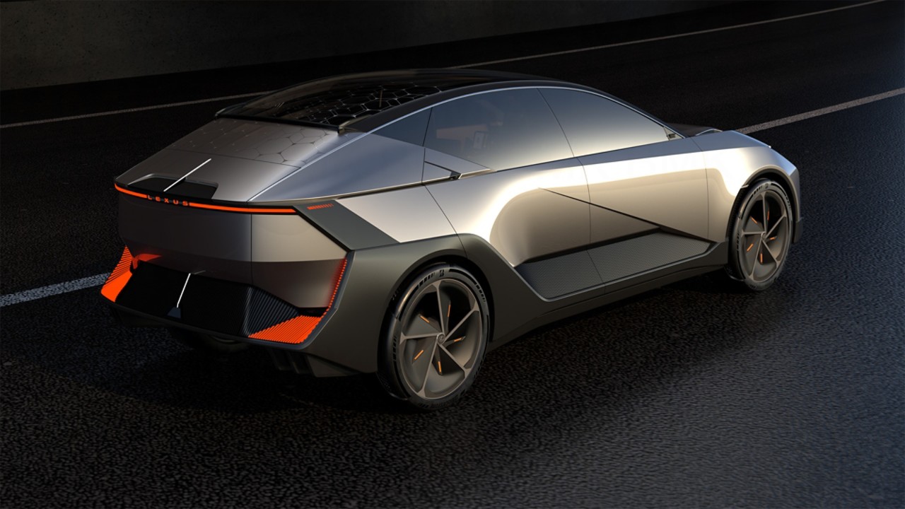 A side view of the LF-ZL concept car