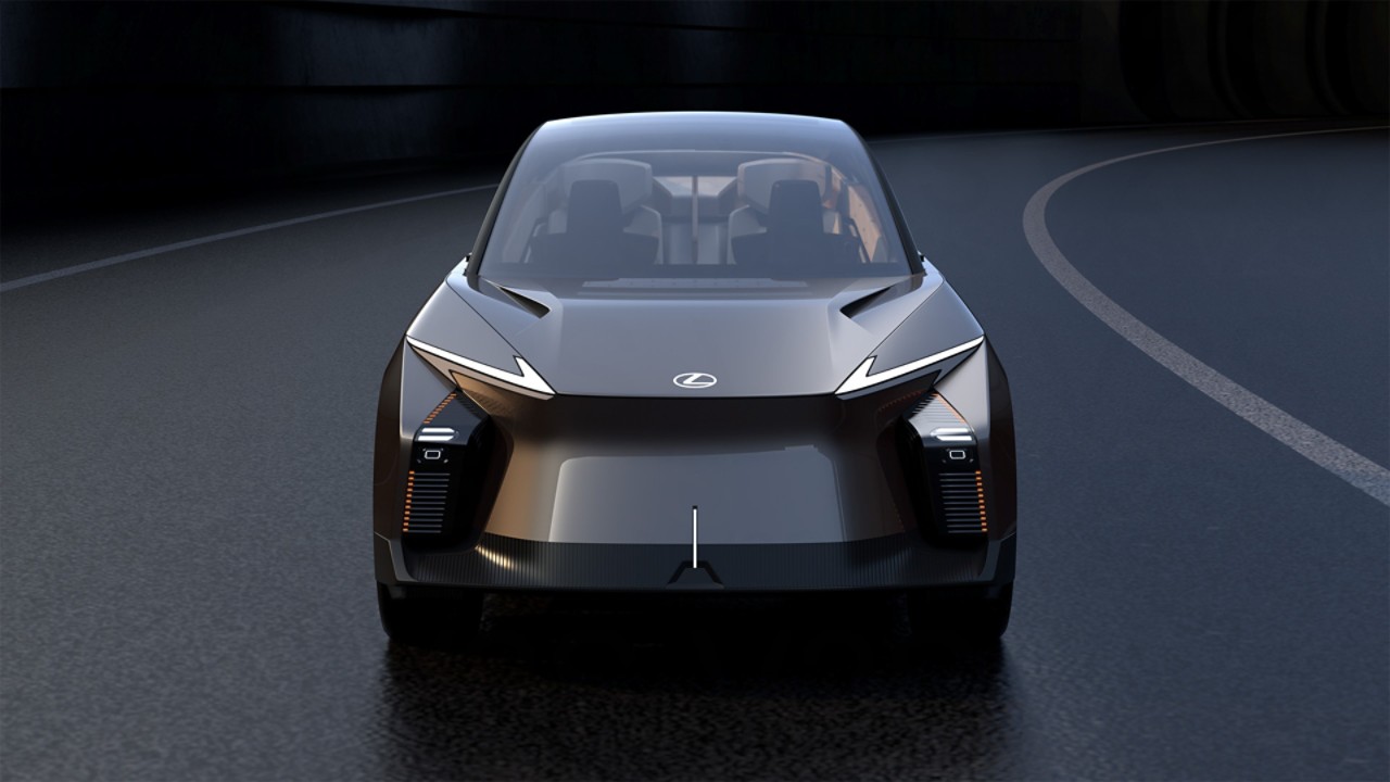 A front view of the LF-ZL concept car