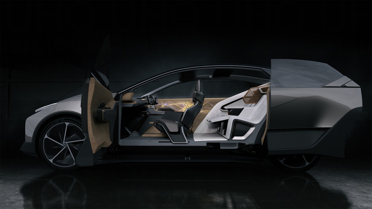 A side view of the LF-ZL concept car