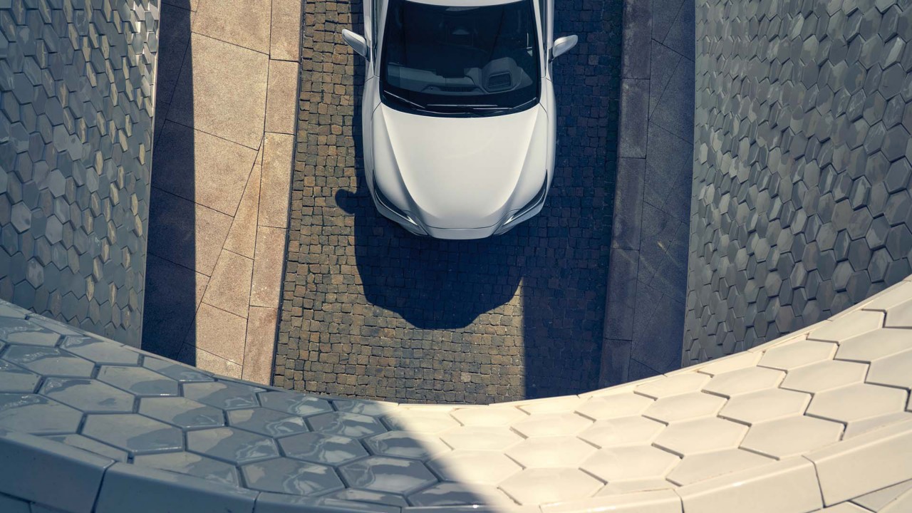 Raised view of a Lexus NX 450h+