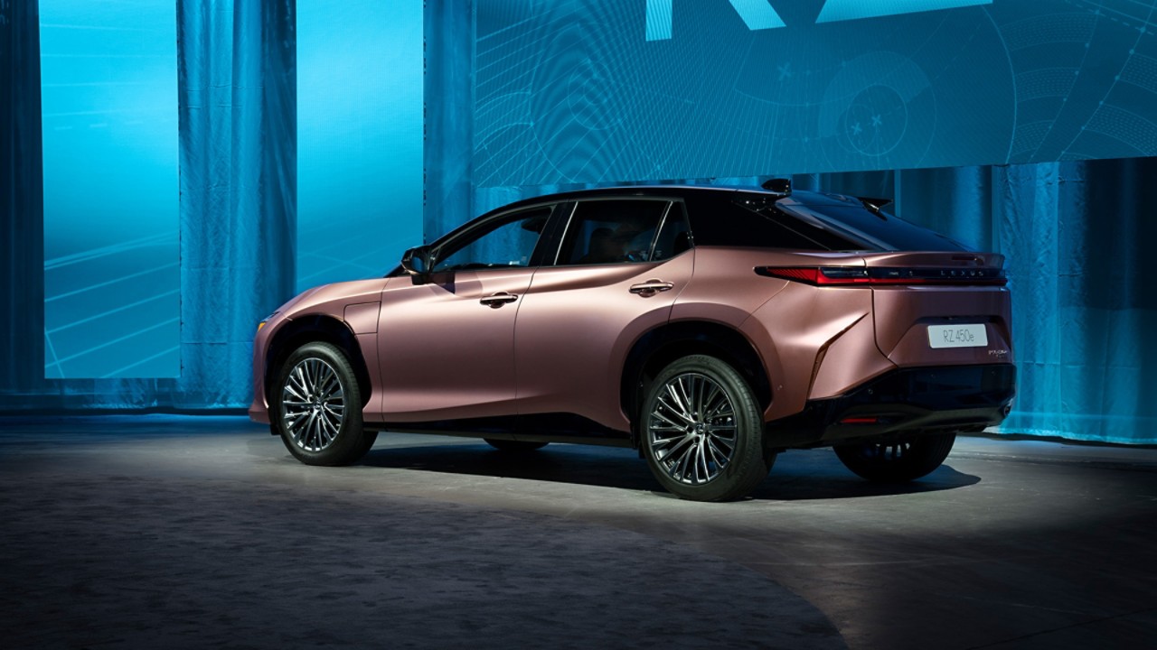 A parked Lexus RZ