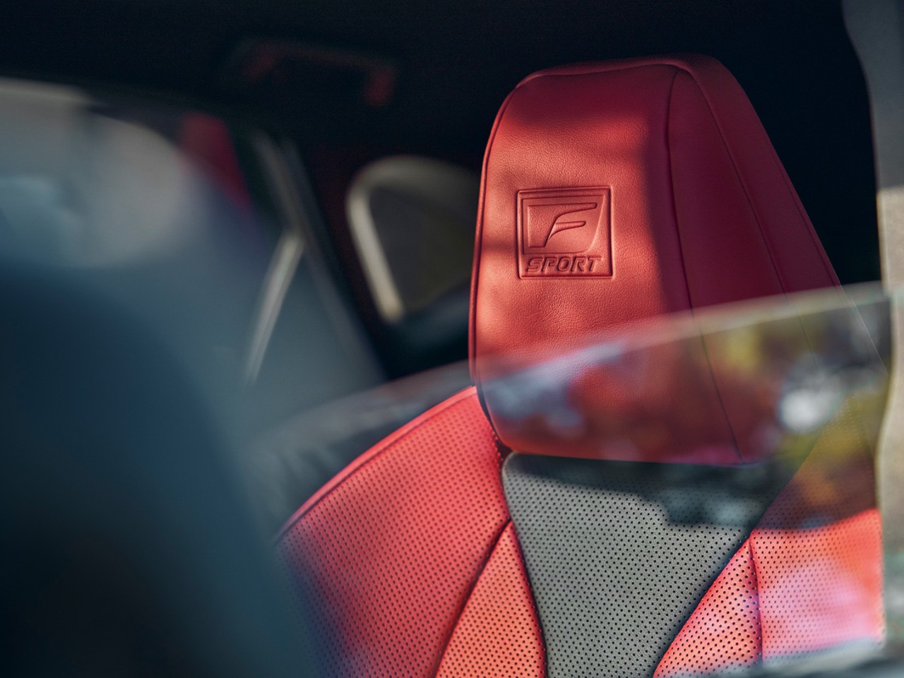 Lexus F Sport headrest detailing