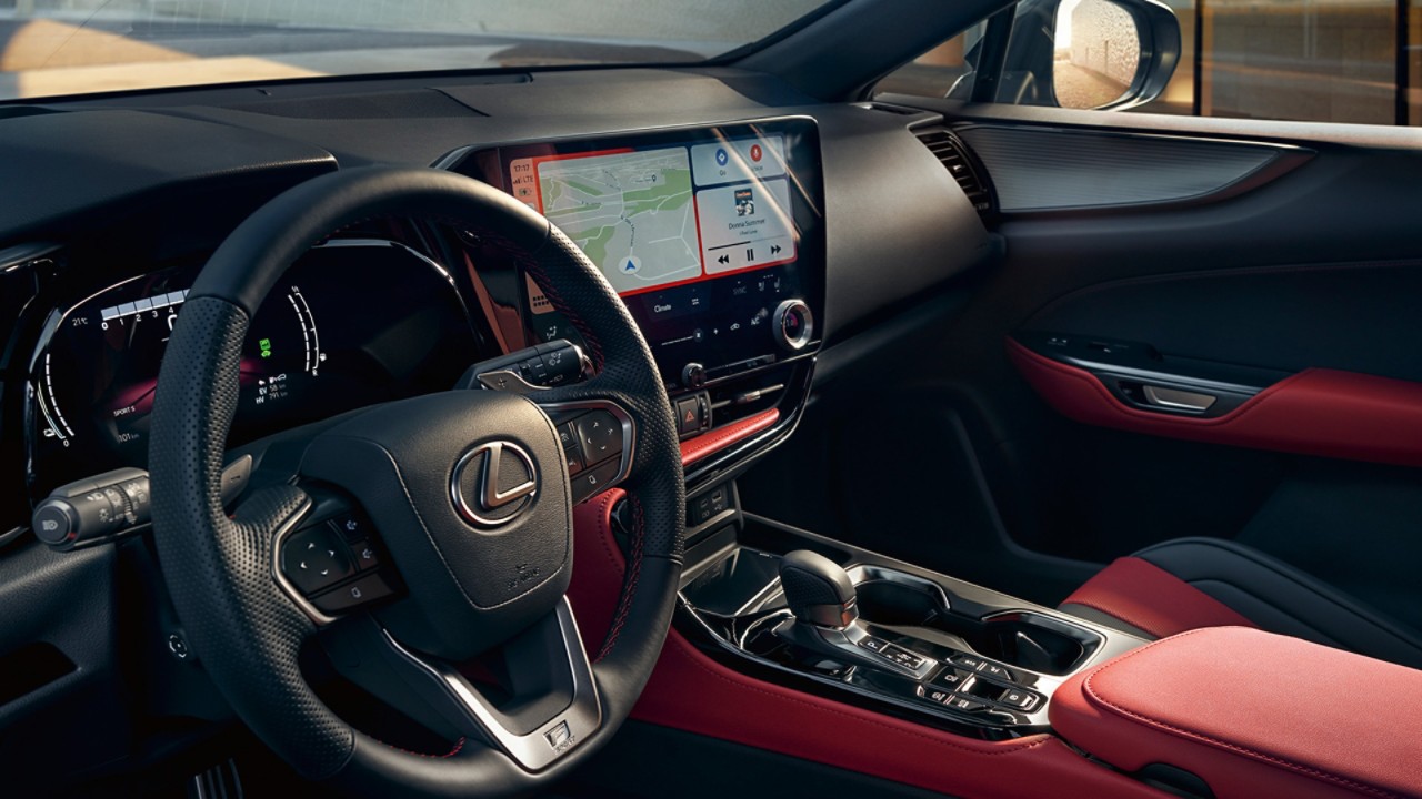 Lexus front interior and cockpit